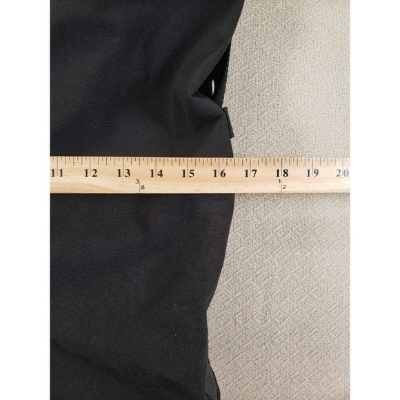 Fatboy Bag Mens Medium M Black Metallic Soul Canvas Adjustable Strap Zipper Tote - Picture 6 of 14